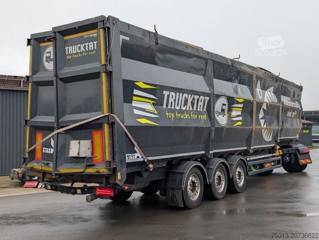 Напівпричіп-самоскид STAS HardoX Stahl 86 m³, Liftachse, ALCOA, Unfaller
