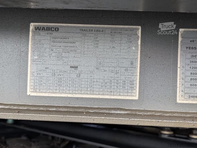 Напівпричіп-самоскид STAS HardoX Stahl 86 m³, Liftachse, ALCOA, Unfaller