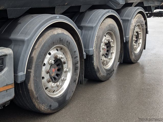 Напівпричіп-самоскид STAS HardoX Stahl 86 m³, Liftachse, ALCOA, Unfaller