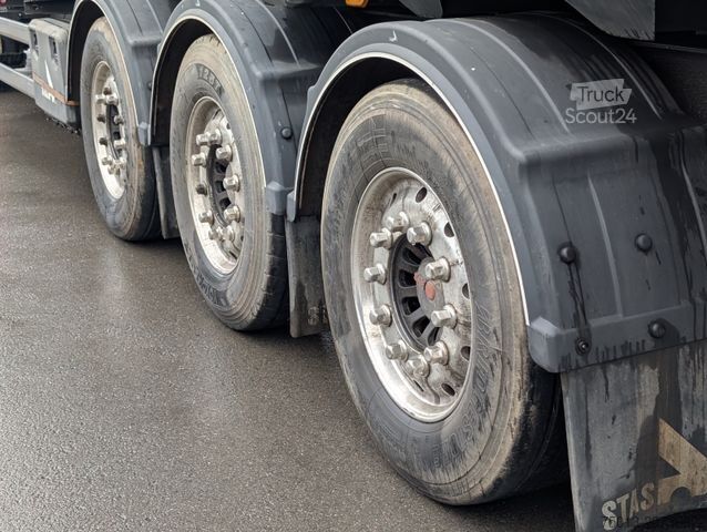 Напівпричіп-самоскид STAS HardoX Stahl 86 m³, Liftachse, ALCOA, Unfaller