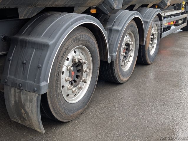 Напівпричіп-самоскид STAS HardoX Stahl 86 m³, Liftachse, ALCOA, Unfaller