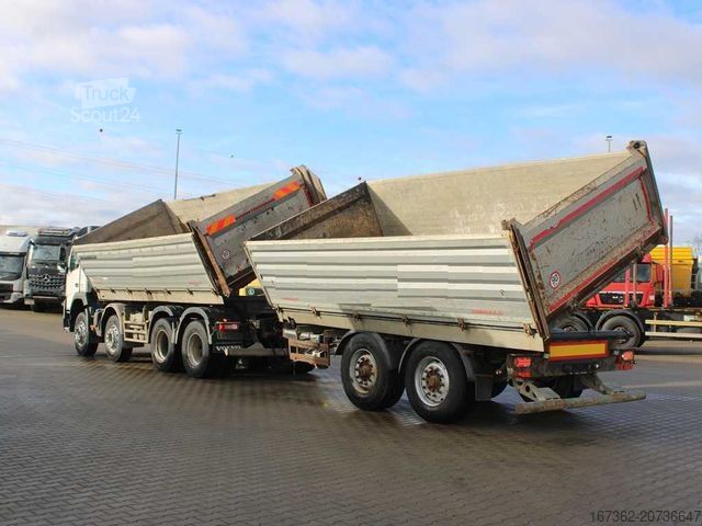 Tippbil VOLVO FM 500, EURO 6, 8X4, VEB +, THREESIDED