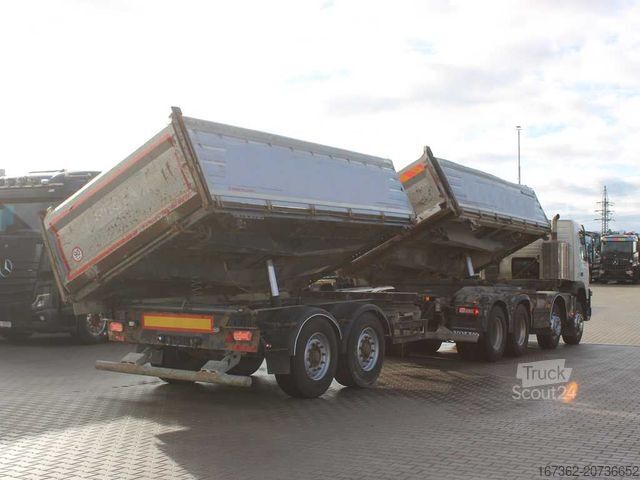 Tresidig tippbil VOLVO FM 500, EURO 6, 8X4, VEB +, THREESIDED