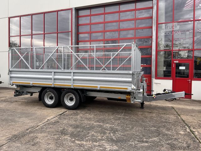 Самосвално ремарке Möslein TTD 11 Breite Reifen 5,70 lang Kipper Tieflader, Breite Reifen, 5,70 m lang-- Neufahrzeug --