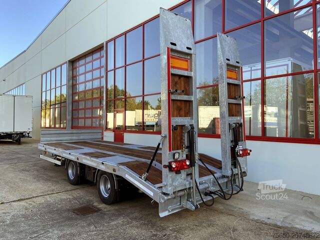 Нископроходен ремарке Möslein TT21-7,2 Hydr 21 t Tandemtieflader, hydr. Rampen, NEU