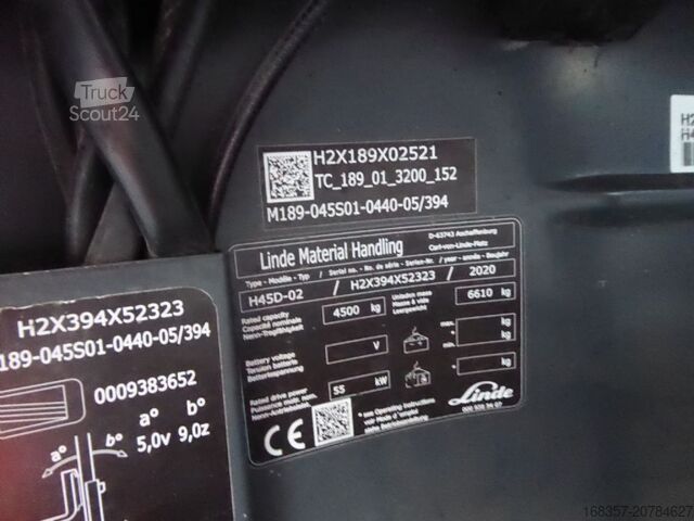 Chariot élévateur frontal Linde H45D-02