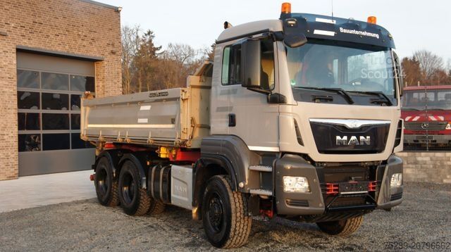 Dreiseitenkipper LKW MAN TGS 26.480 6x4 6x6 Meiller Kipper Bordma Hydrodr