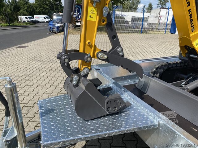 Minirypadlo s nízkozdvižným nakladačem + balíček příslušenství Berger Kraus BK1250JSR mit Kubota Motor