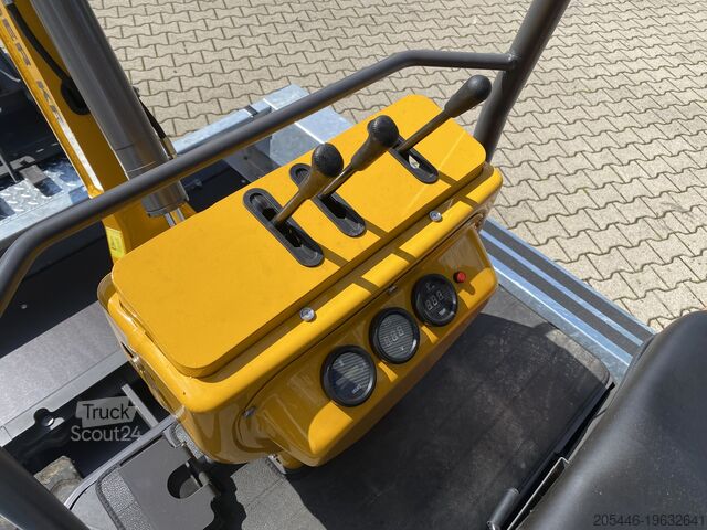 Minigravemaskine med minilæsser + tilbehørspakke Berger Kraus BK1250JSR mit Kubota Motor