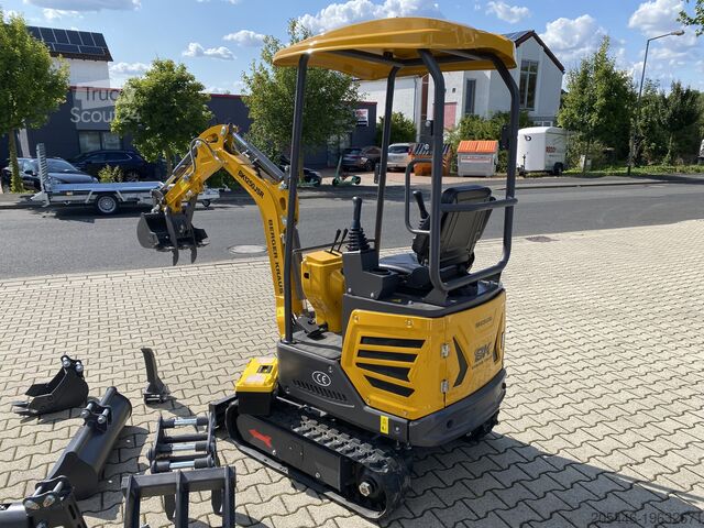 Minirypadlo s malým balením příslušenství Berger Kraus BK1250JSR mit Kubota Motor