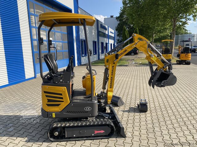 Miniescavatore con pacchetto pala Berger Kraus BK1250JSR mit Kubota Motor