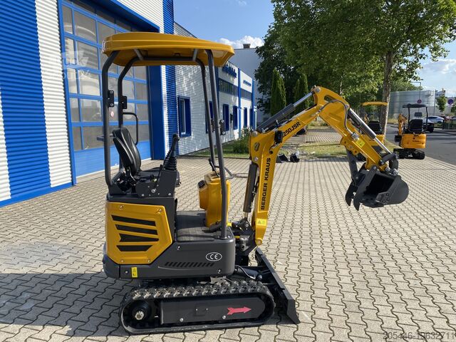 Minibagr se standardní lopatou Berger Kraus BK1250JSR mit Kubota Motor