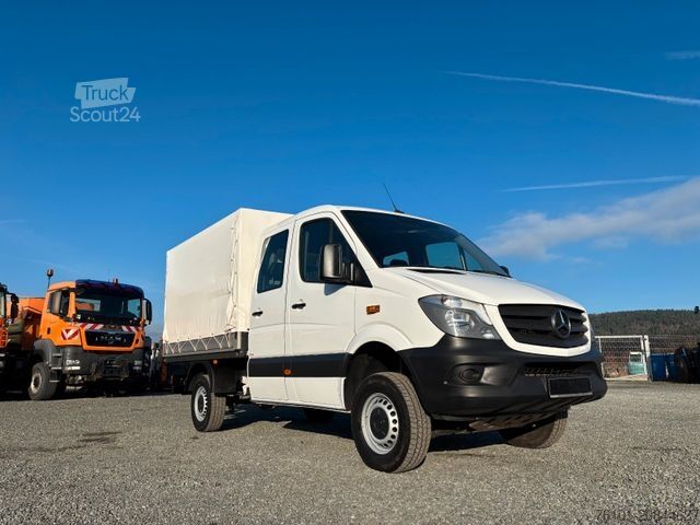 Schuifzeil bestelwagen MERCEDES-BENZ Sprinter Pritsche 316 CDI 4X4*Klima*AHK*SH*41Tkm