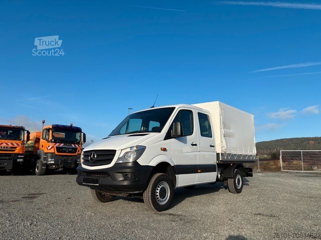 Schuifzeil bestelwagen MERCEDES-BENZ Sprinter Pritsche 316 CDI 4X4*Klima*AHK*SH*41Tkm
