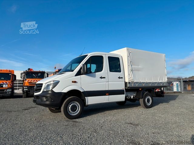 Schuifzeil bestelwagen MERCEDES-BENZ Sprinter Pritsche 316 CDI 4X4*Klima*AHK*SH*41Tkm