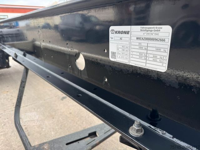 Wissellaadbak oplegger KRONE AZ 18 * WECHSELFAHRGESTELL * BPW * TÜV *