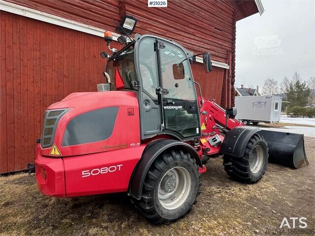 Hjullaster Weidemann 5080T Wheel Loader w/ bucket. only 575 hours!