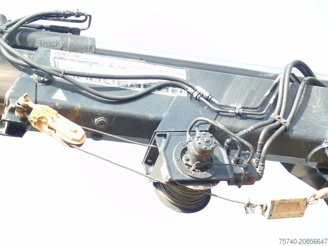 Crane truck DAF 1900 + hiab 190 5x EXT + 3side tipper + 4x4 + W...