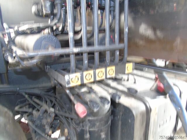 Crane truck DAF 1900 + hiab 190 5x EXT + 3side tipper + 4x4 + W...