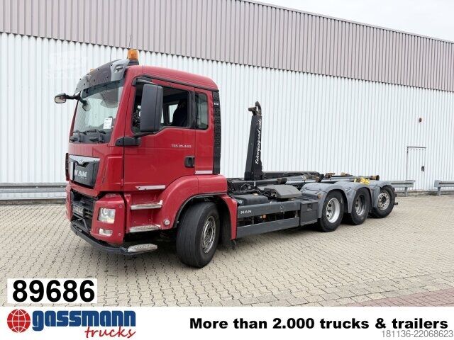 Kanca kasalı yük kamyonu (roll-off) MAN TGS 35.440 8x4-4 BL, Intarder, Lenk-/Lift,