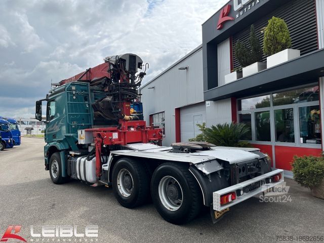 Grúa montada en camión MERCEDES-BENZ Arocs 2653 6x4HAD*HIAB Kran*Hultdins Greifer*AP*