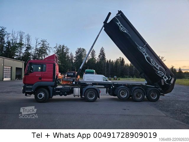 Semi-remorque benne CARNEHL 24 m CHKS/HH   Stahl  Kippmulde Plane Lift achse