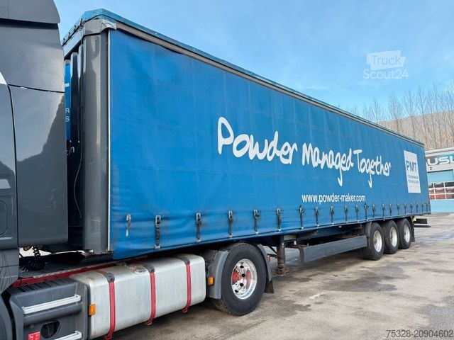 Odprta polprikolica s ponjavo KÖGEL 3 Achs 6720Kg TÜV Boden Neu Reifen Neu