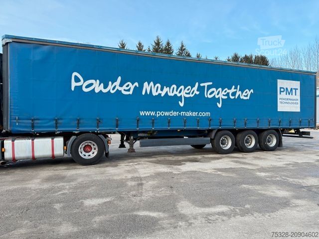 Semiremorcă deschisă cu prelată KÖGEL 3 Achs 6720Kg TÜV Boden Neu Reifen Neu