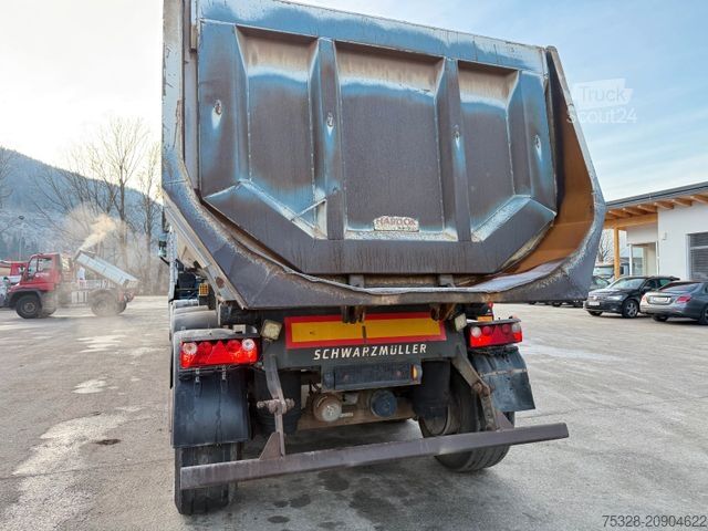 Damperli yarı römork SCHWARZMÜLLER 3 Achs 28m³ Stahlmulde Liftachse