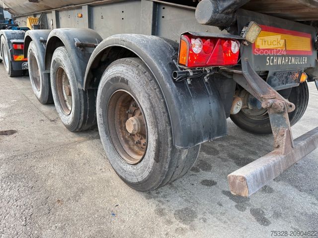 Damperli yarı römork SCHWARZMÜLLER 3 Achs 28m³ Stahlmulde Liftachse