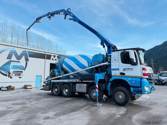 Tovornjak s črpalko za beton MERCEDES-BENZ Arocs 4148 PUMI CIFA MK25H 4 Arm 7m³ Trommel