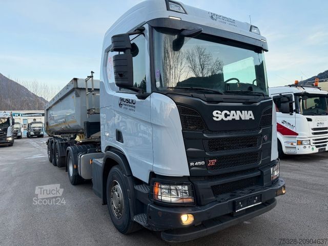 Standarta vilcējs SCANIA 5 Stück R450 XT 4X2 BL  Auflieger Schmitz  24m³
