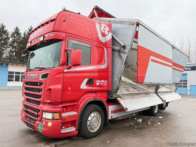 Autocarro ribaltabile SCANIA R620 V8 6X2 EEV Hackgut Kipper Hackschnitzel