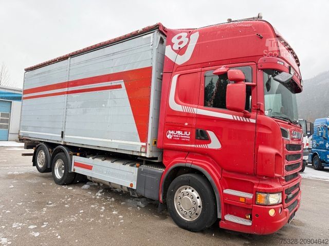 Autocarro ribaltabile SCANIA R620 V8 6X2 EEV Hackgut Kipper Hackschnitzel