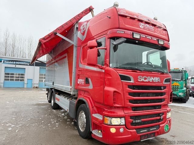 Autocarro ribaltabile SCANIA R620 V8 6X2 EEV Hackgut Kipper Hackschnitzel