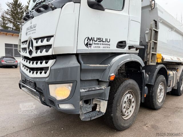Kipper LKW MERCEDES-BENZ Arocs 3540 8X4 BB 17m³ Muldenkipper hydr. Klappe