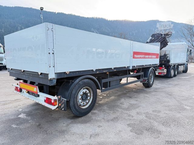 Autocarro con cassone fisso SCANIA R420 6X2 Lift/gelenkt Pritsche Kran Hiab 211-5