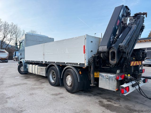 Autocarro con cassone fisso SCANIA R420 6X2 Lift/gelenkt Pritsche Kran Hiab 211-5