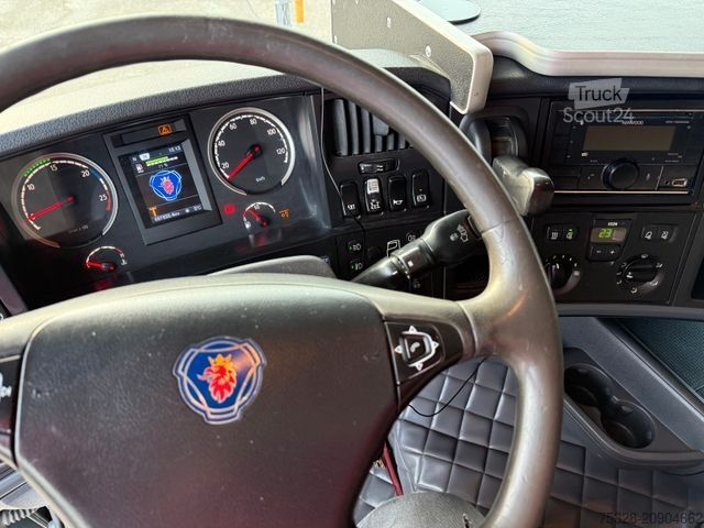 Autocarro con cassone fisso SCANIA R420 6X2 Lift/gelenkt Pritsche Kran Hiab 211-5