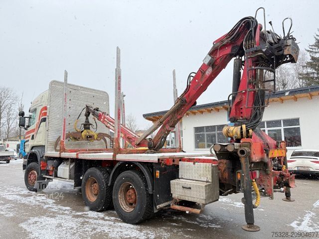 Autocarro forestale SCANIA R480 6X6 BB Retarder Kran Penz