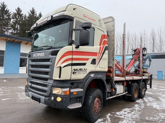 Autocarro forestale SCANIA R480 6X6 BB Retarder Kran Penz