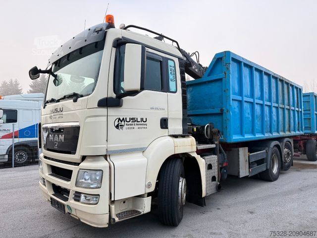 Tovornjak prekucnik MAN MAN TGS 26.440 Lift/gelenkt Schrottkipper Kran