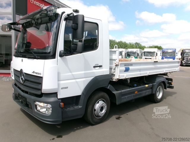 شاحنة نقل بثلاثة اتجاهات MERCEDES-BENZ 818 Atego*Meiller 3Seit-Kipper*2x AHK*Klima*Diff
