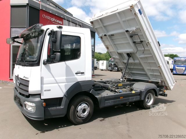 شاحنة نقل بثلاثة اتجاهات MERCEDES-BENZ 818 Atego*Meiller 3Seit-Kipper*2x AHK*Klima*Diff