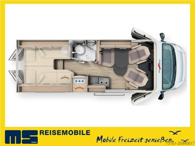 Avtodom MALIBU VAN COMFORT 640 LE / INFO.- PAKET / EINZELBETTEN
