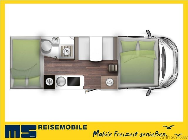 Alkovový obytný vůz FORSTER A 699 HB /140PS / ZUBEHÖR - PAKET / 6x SITZP.