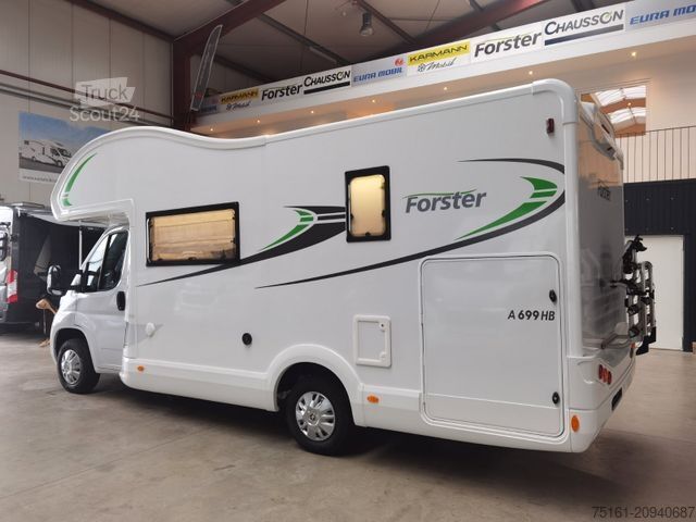 Alkovový obytný vůz FORSTER A 699 HB /140PS / ZUBEHÖR - PAKET / 6x SITZP.