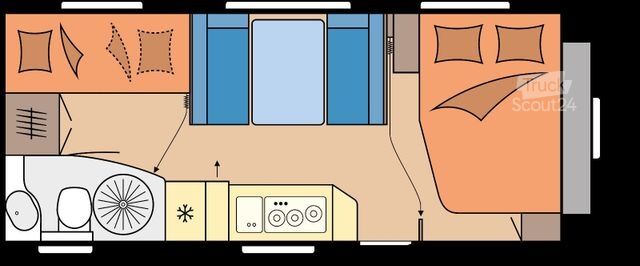 Caravana HOBBY 545 KMF Excellent Edition, Alde Heizung, 3.Etage