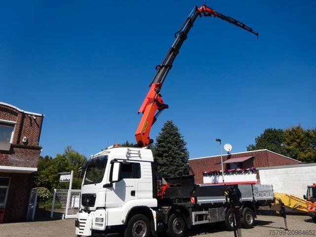 Jeřáb na nákladním automobilu MAN 35.480 HYDRO TGS Pritsche + PK 65002 Kran 8x2-4