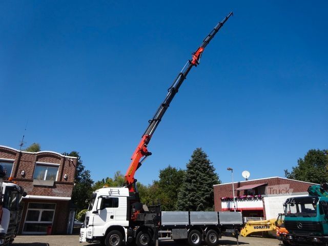 Jeřáb na nákladním automobilu MAN 35.480 HYDRO TGS Pritsche + PK 65002 Kran 8x2-4